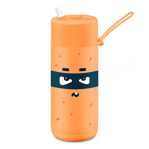 frank green franksters™ 16oz Ceramic Reusable Bottle - Neon Orange Robin